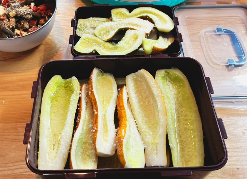 노각 장아찌 담그기
