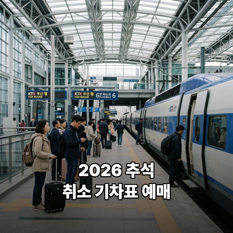 추석 열차표 srt ktx 통합 예매 취소표 일정 시간 구매