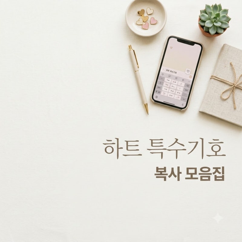 하트 특수기호 모음 복사로 아이폰 텍스트 대치 끝내는 법