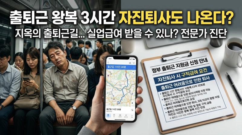"출퇴근 왕복 3시간인데 그만둘까?" 자진퇴사 실업급여, 실제로 받는 법