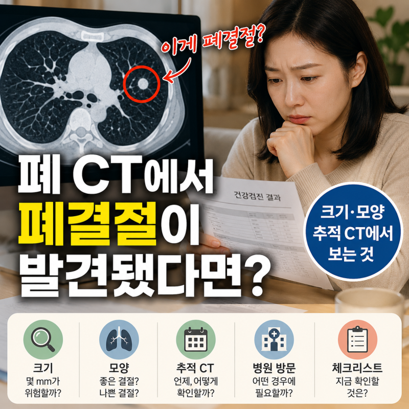 폐 CT에서 폐결절이 발견됐다면? 6mm·8mm 크기와 모양, 추적 CT에서 보는 것