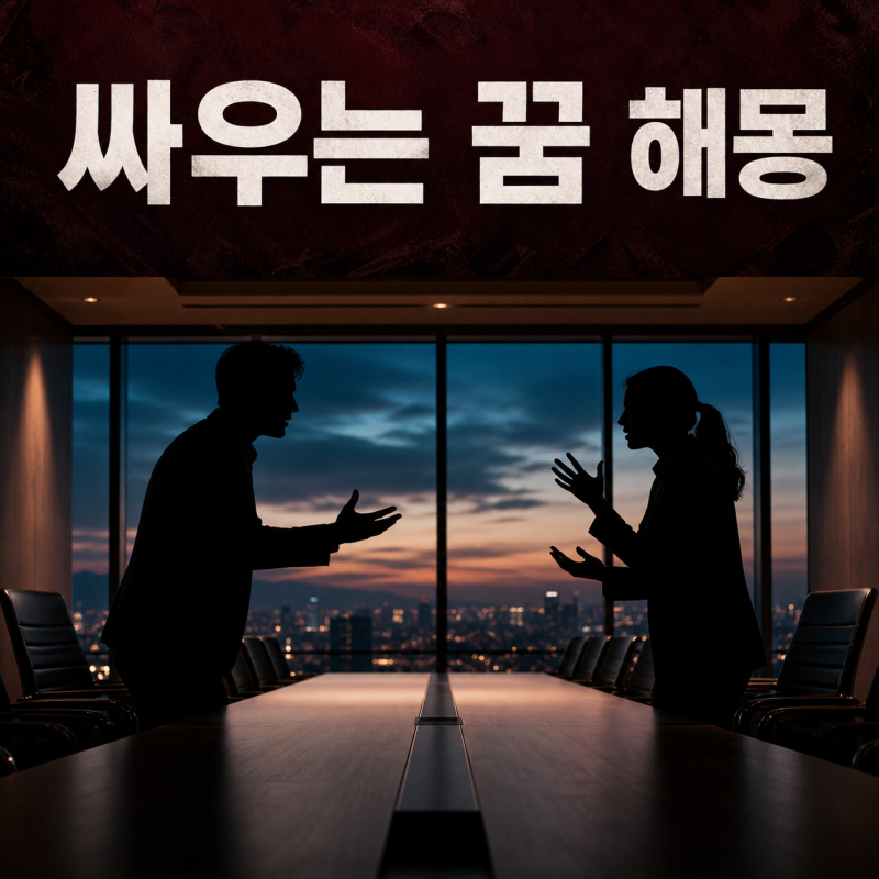 싸우는 꿈 해몽｜말싸움·몸싸움·가족과 다툼·화해하는 장면별 풀이