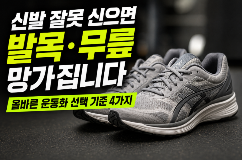 평발부터 발목 통증까지 해결하는 올바른 운동화 선택 기준 4가지