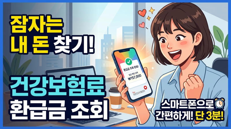 직장인 건강보험료 연말정산 환급금 조회 방법 (퇴사자·이직자 필독!)
