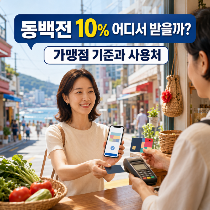 부산 동백전 10% 캐시백 어디서 받을까? 가맹점 찾는 방법