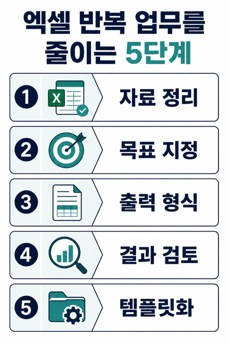 ChatGPT로 엑셀 반복 업무를 줄이는 5단계, 자료 정리부터 결과 검토까지