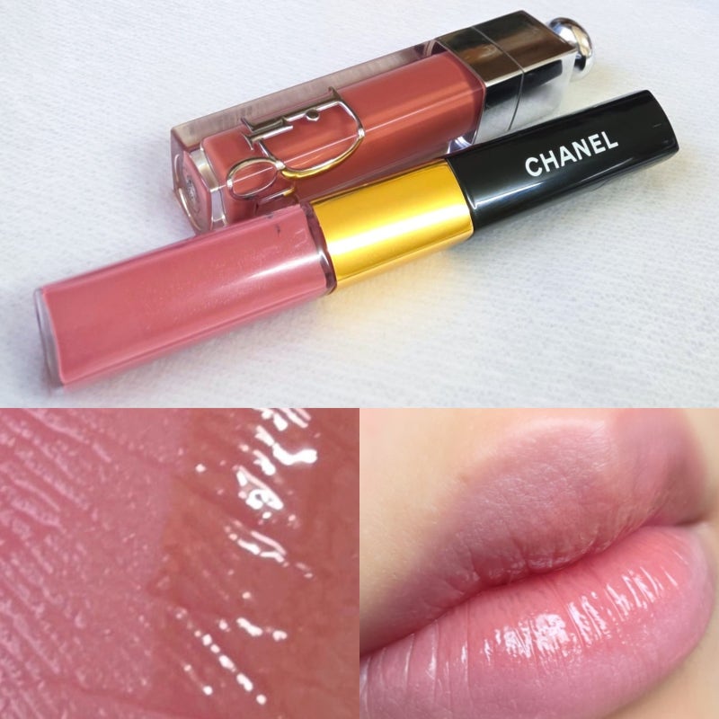 "오늘 립 뭐 발랐어?" 질문받은 샤넬 틴트 172호 x 디올 립글로즈 38호 핑크 누디 립 조합