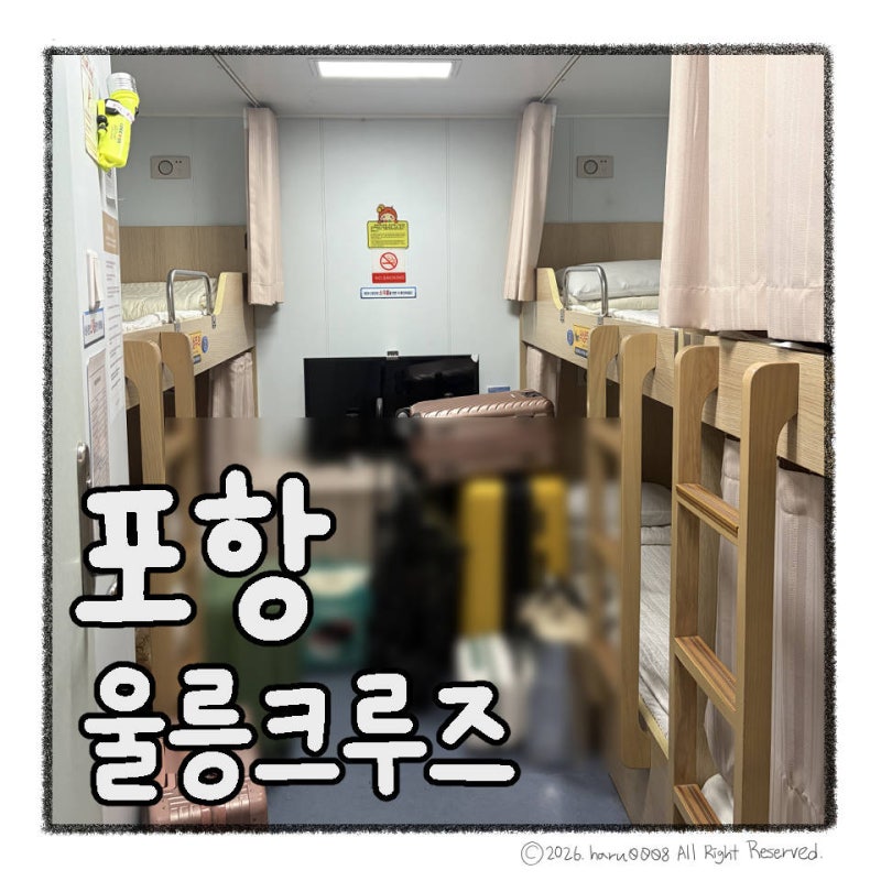 포항 울릉도 배편 울릉크루즈 선착장 시간 6인실 후기