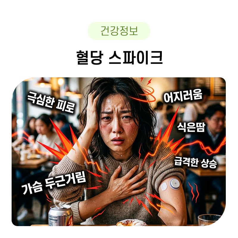 혈당 스파이크 뜻, 증상, 방지에 대해 알아보자
