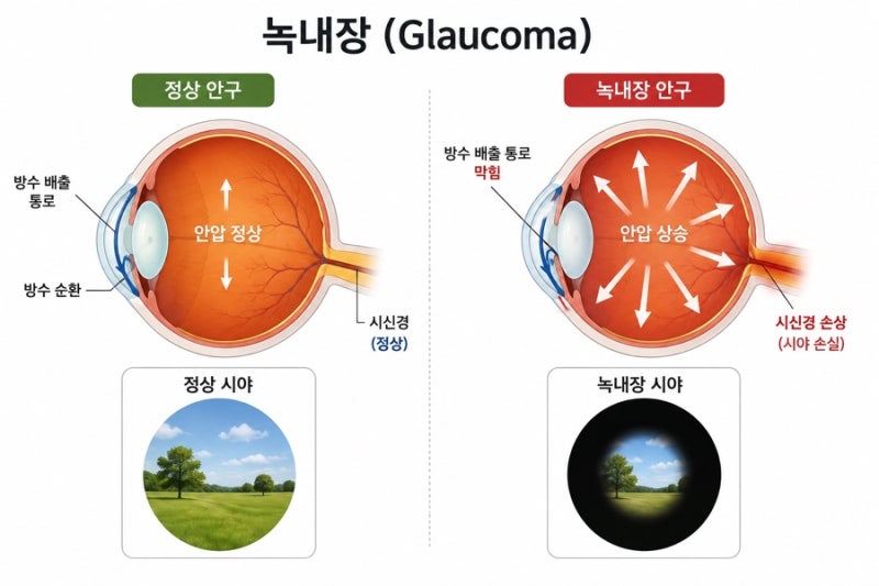 20대 30대 녹내장 원인과 증상, 관리, 예방, 수술하면 완치될까?