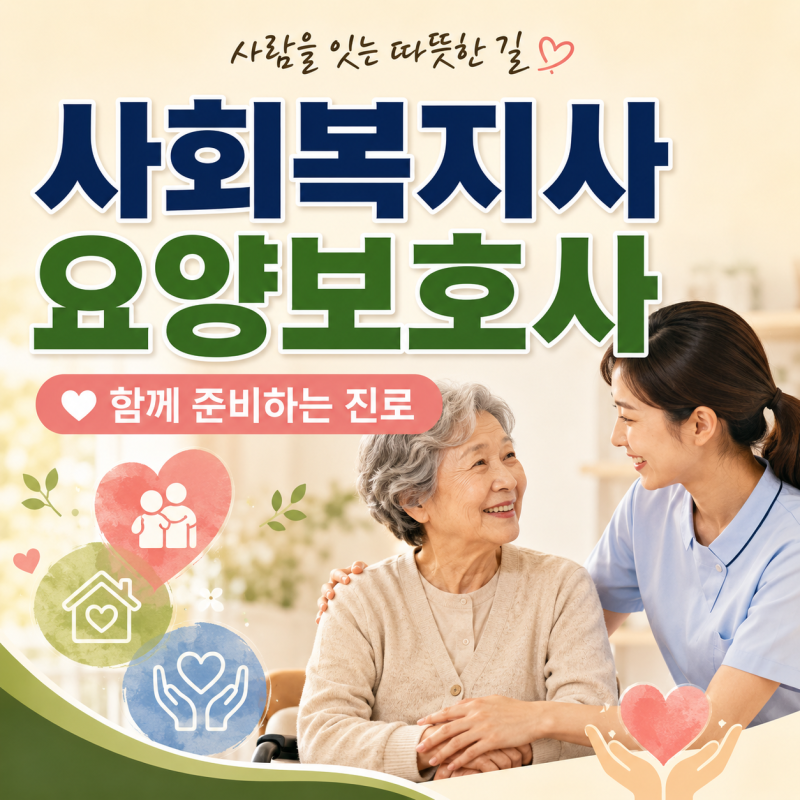 사회복지사요양보호사 함께 준비하면 교육 50시간으로 단축