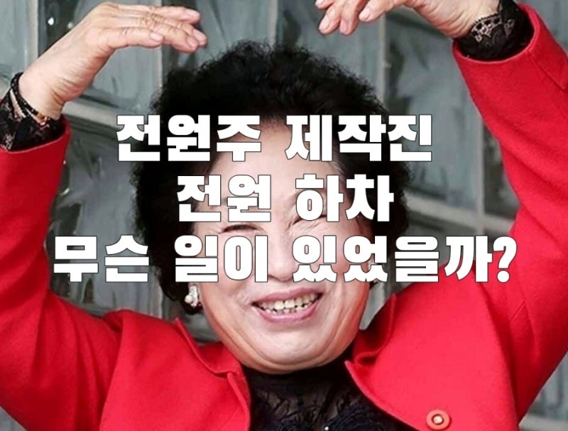전원주 유튜브 제작진 전원 하차 소식 | 건강과 무관, 전원주·선우용녀 케미와 삶을 돌아보....
