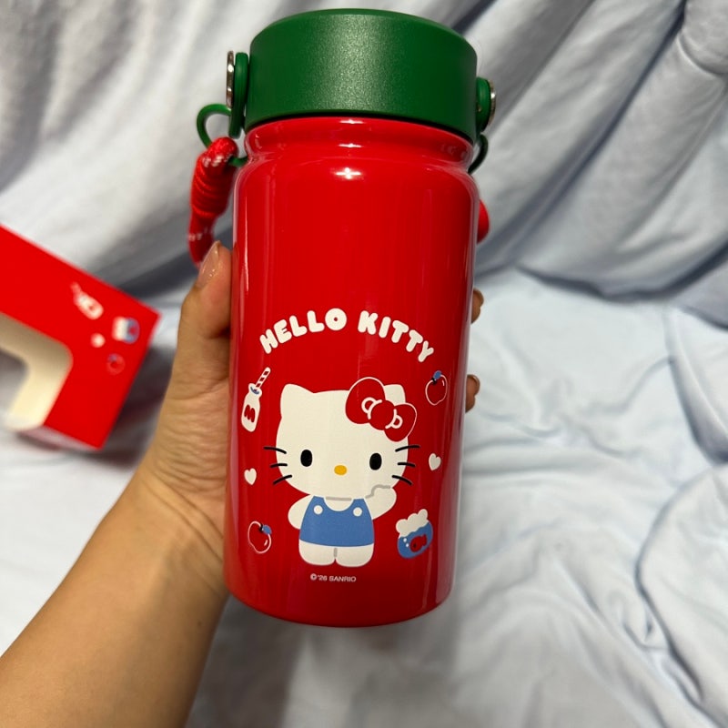 세븐일레븐 헬로키티 스트랩 텀블러 350ml 후기｜키티 보냉백이랑 세트로 딱