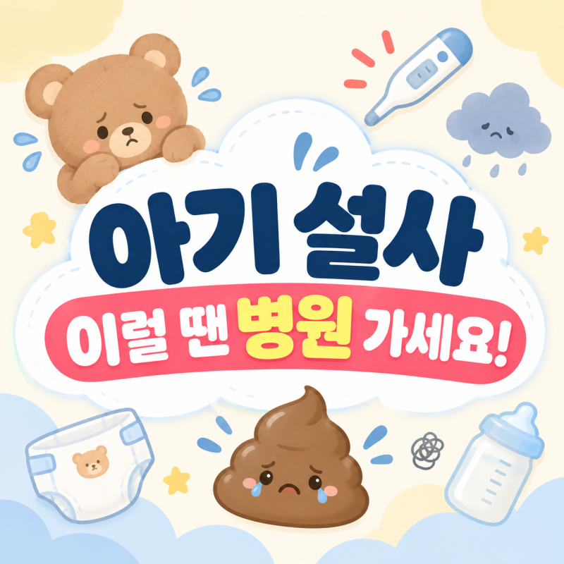 아기 설사 원인 총정리｜장염일까? 설사할 때 음식과 병원 가야 하는 경우