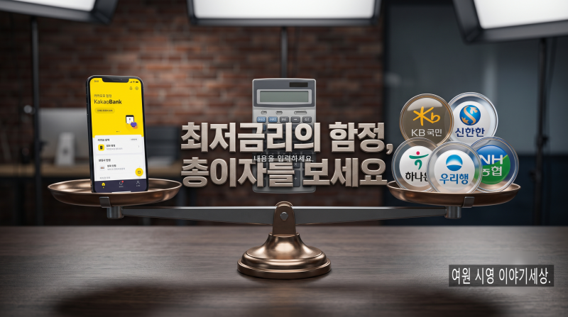 2026 주택담보대출 금리 비교, 카카오뱅크 vs 5대 은행, 어디가 진짜 더 쌀까?