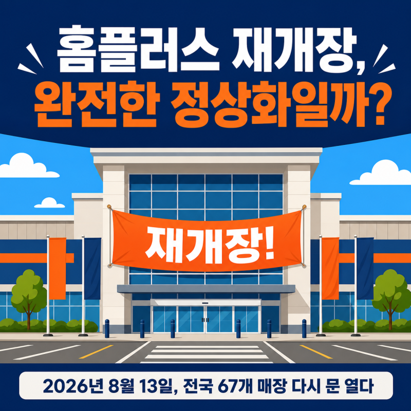 홈플러스 재개장 매장은 예전과 뭐가 달라졌나요