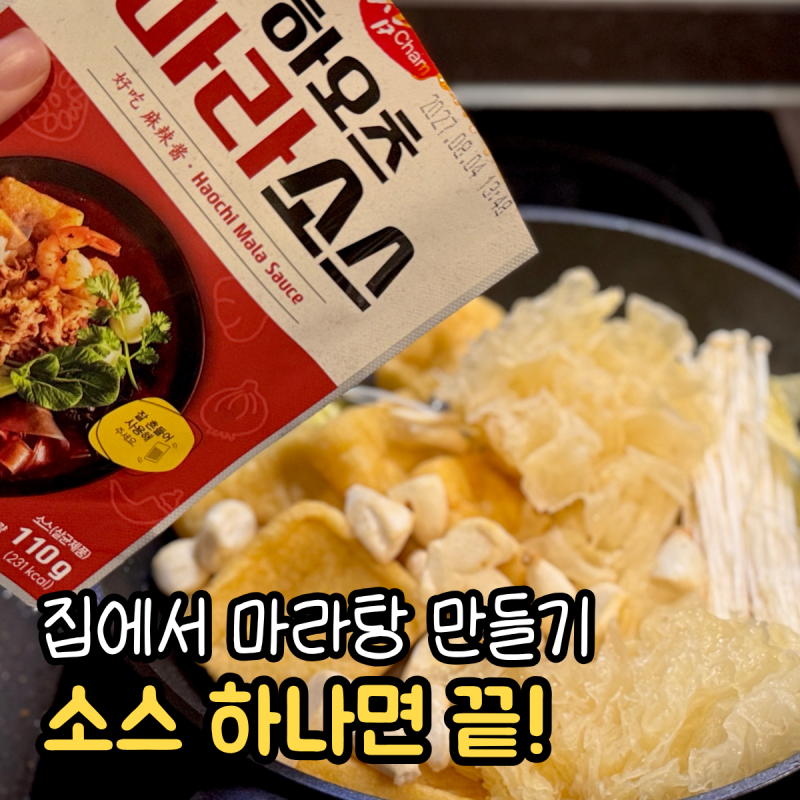 집에서 마라탕 마라샹궈 만들기 레시피 하오츠 마라소스 추천