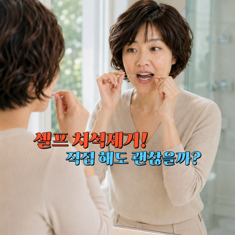 셀프 치석제거, 집에서 직접 해도 괜찮을까요?