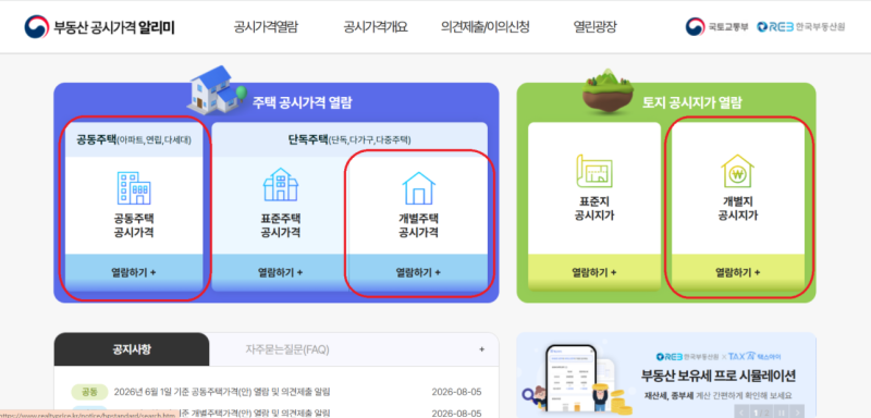 부동산 공시지가 조회 방법 완벽 정리: 부동산공시가격알리미 및 세금 영향 총정리