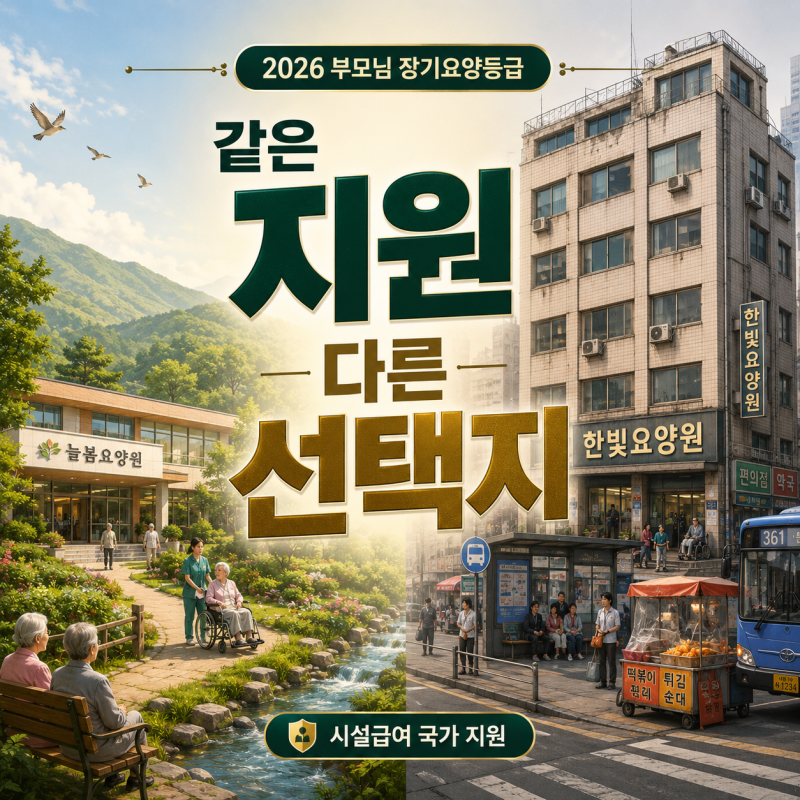 2026 부모님 장기요양등급 보험 시설급여 국가 지원 총정리