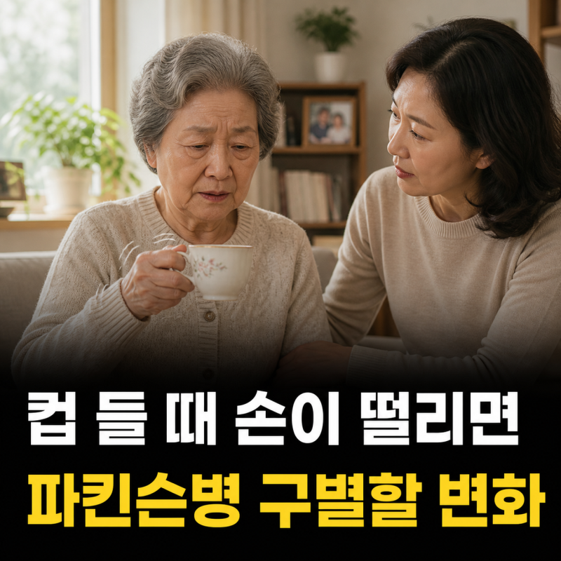 “부모님이 컵을 들 때 손을 자꾸 떤다면?” 손떨림 원인, 파킨슨병과 구별할 변화