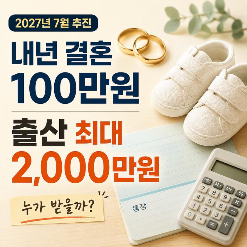 2027년 출산지원금, 첫째는 1000만원인데 누가 2000만원 받을까?