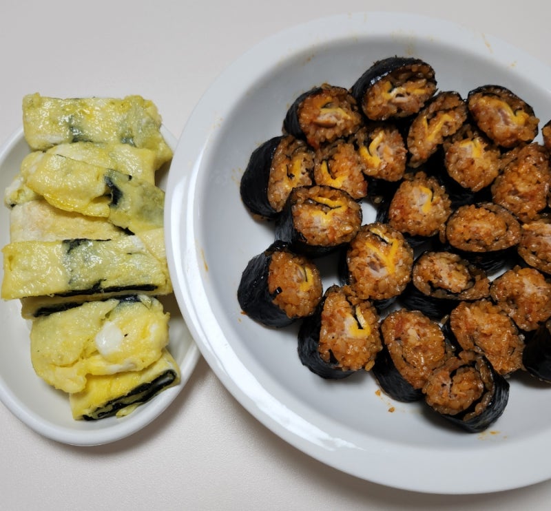 요린이의 간단한요리 불닭참치마요김밥 만들기