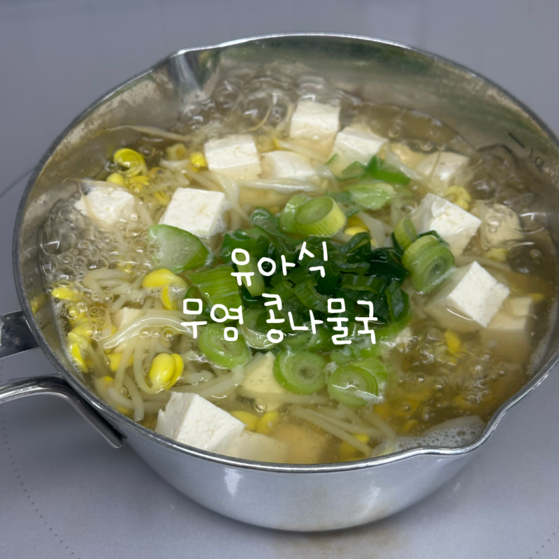 [유아식 국] 초간단 아기 무염 유아식 콩나물국