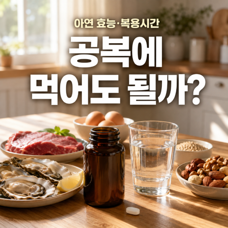 아연 효능 복용시간, 하루 권장량과 공복 섭취 괜찮을까?