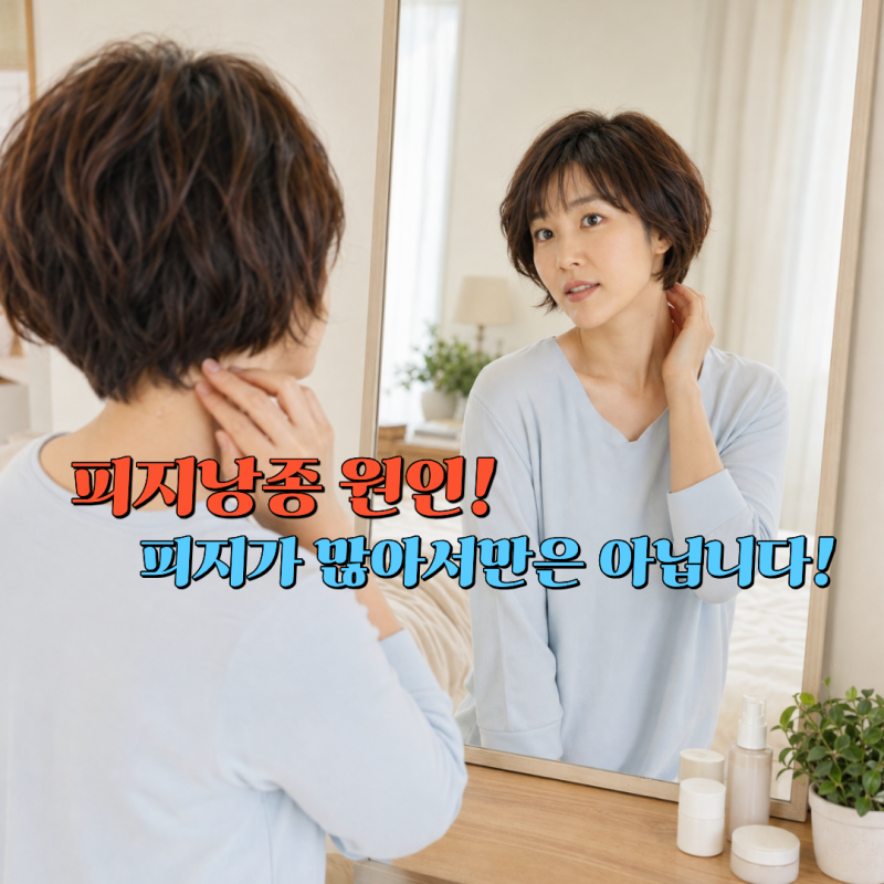 피지낭종 원인, 피지가 많이 생겨서만은 아닙니다