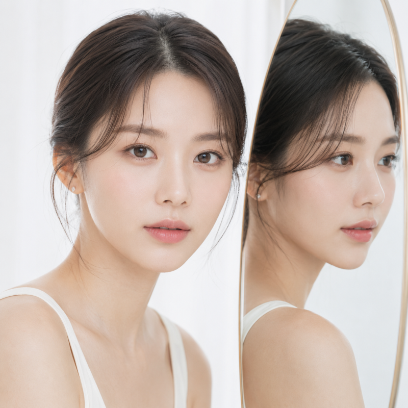 고윤정코, 정면에서도 또렷해 보이는 코라인의 특징