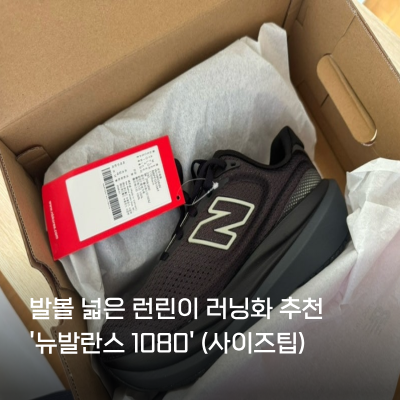 '뉴발란스 1080' 발볼 넓은 런린이가 선택한 러닝화 추천 (여자 230 사이즈 팁)