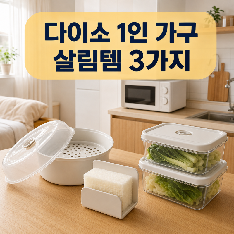 다이소 1인 가구 살림템 추천 3가지, 진작 살 걸 하는 꿀템