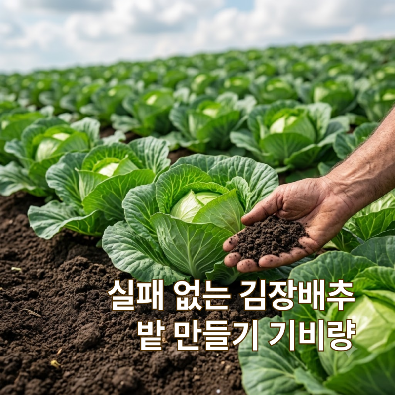 김장배추 밭 만들기 밑거름 넣을 때 거친 퇴비 쓰면 생기는 문제