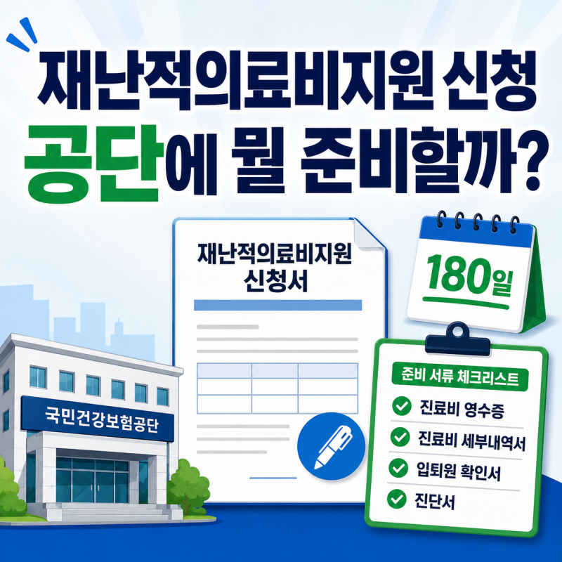 2026 재난적의료비지원 신청방법, 공단 신청부터 필요서류까지
