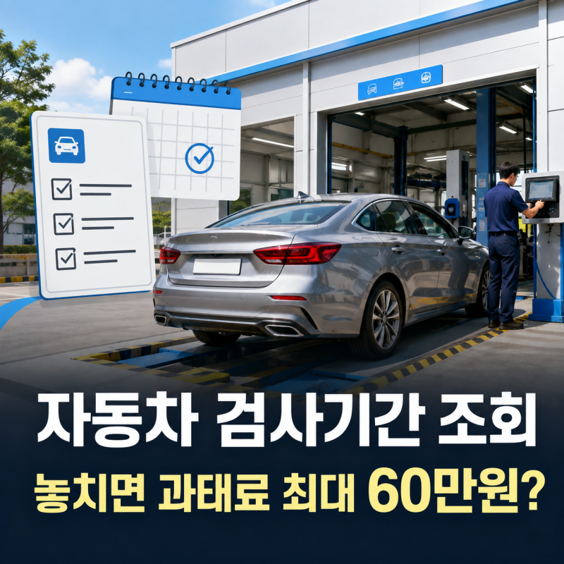 자동차 검사 기간 조회 방법 과태료 최대 60만원? 예약까지 총정리
