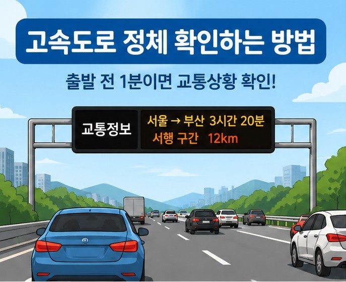 고속도로 정체 확인하는 방법 총정리｜실시간 교통상황 CCTV 보는 법(여행가기전 필수)