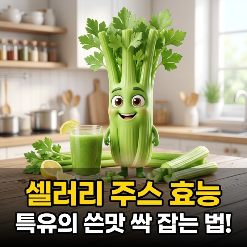 매일 마시는 혈관 건강 주스, 씁쓸한 셀러리 향 완벽하게 잡는 비법