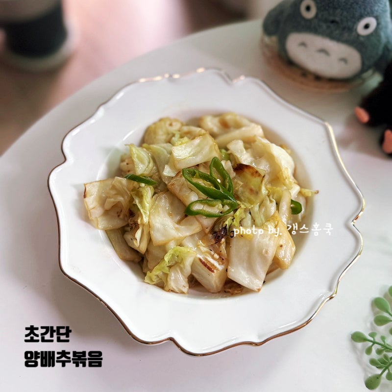 너무 맛있어서 4번 연속 먹었다던 성시경 양배추볶음 레시피 다이어트 양배추 요리