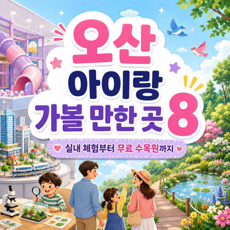 오산 아이랑 가볼만한곳 8｜미니어처빌리지·아이드림센터·버드파크 외