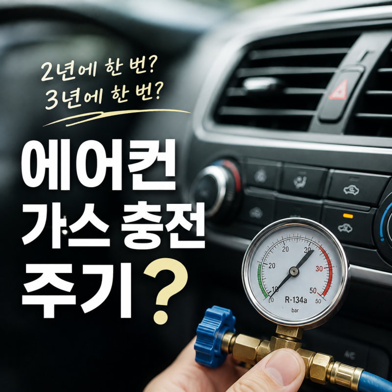자동차 에어컨 가스 충전주기 몇 년마다?