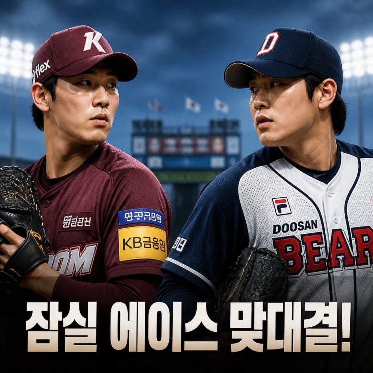 <b>안우진</b> <b>곽빈</b> 대결 잠실 빅매치 첫 <b>맞대결</b>