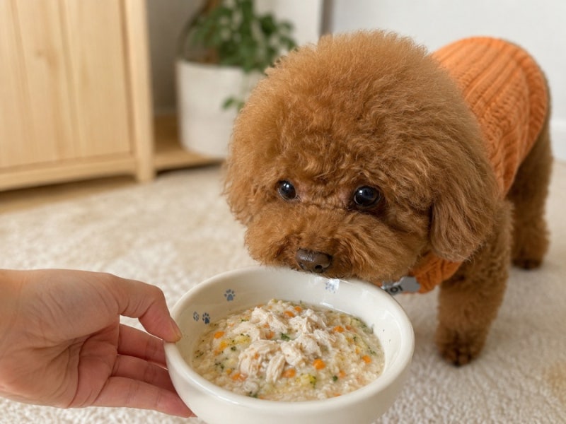강아지 수제 닭가슴살죽 레시피, 야채 넣어 부드럽게 끓이는 법