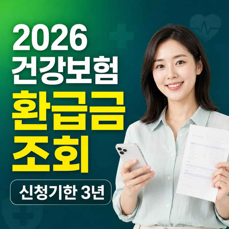 건강보험 환급금 조회 방법｜본인 부담금 환급금 신청기한 3년