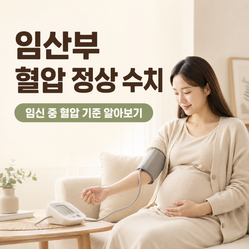 임산부 혈압 정상 수치, 임신 중 고혈압 기준은?