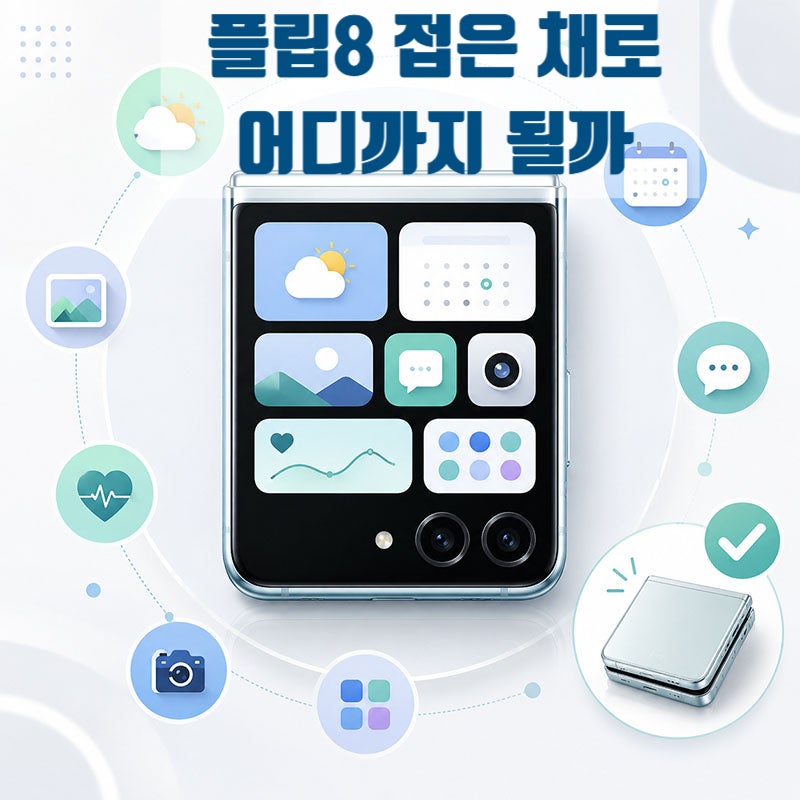 갤럭시 Z 플립8, 펼치지 않고 어디까지 쓸 수 있을까