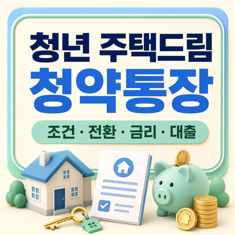청년 주택드림 청약통장 조건과 전환 방법, 금리·대출·해지까지