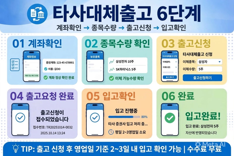키움증권 대체출고, 나무증권 입고 방법｜주식 옮길 때 수수료와 주의사항