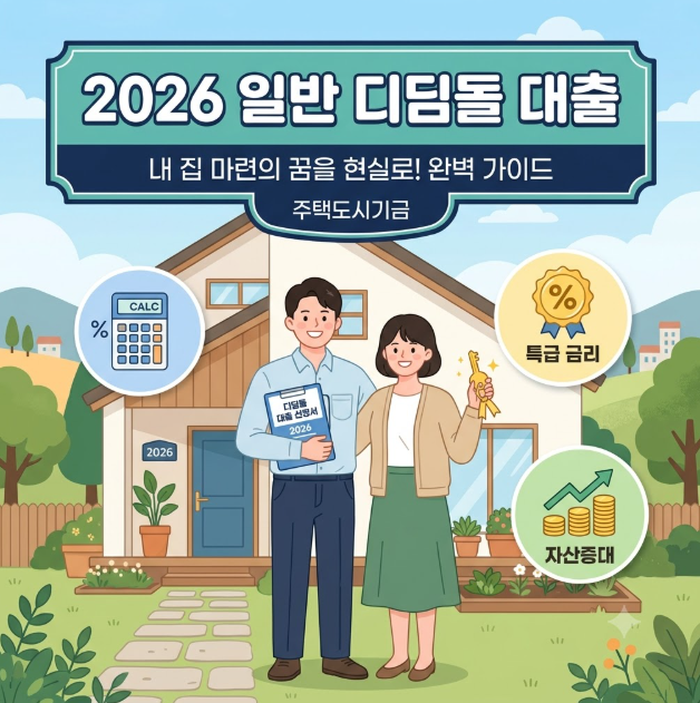 2026 일반 디딤돌 대출 실전 가이드: 무주택 서민 내 집 마련 조건, 소득·자산 기준, 금리 및 LT....