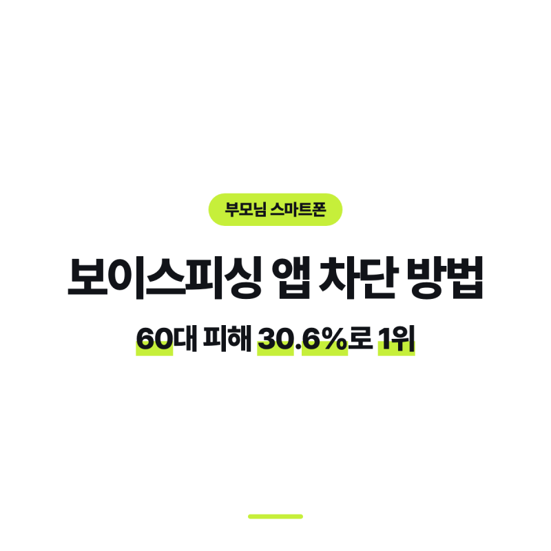 보이스피싱 앱 차단 방법, 60대 피해 30.6%로 1위
